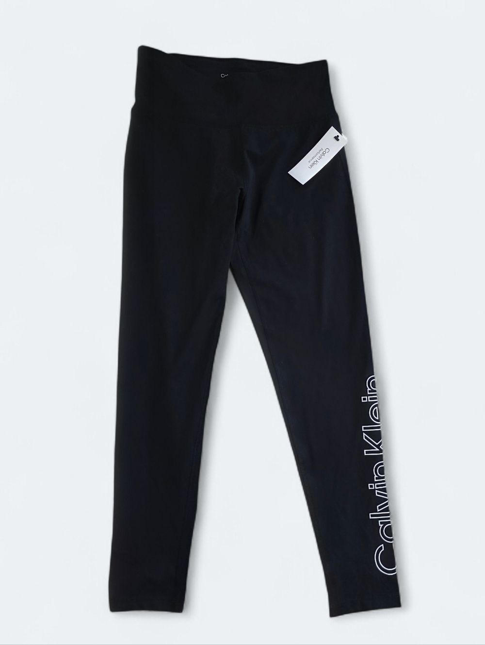 NWT Calvin Klein Performance High-Rise Logo Leggings - Black - Small